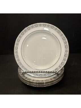 (Set of 4) Gorham Grand Gallery 6 3/8" Bread Plates, Platinum Rim
